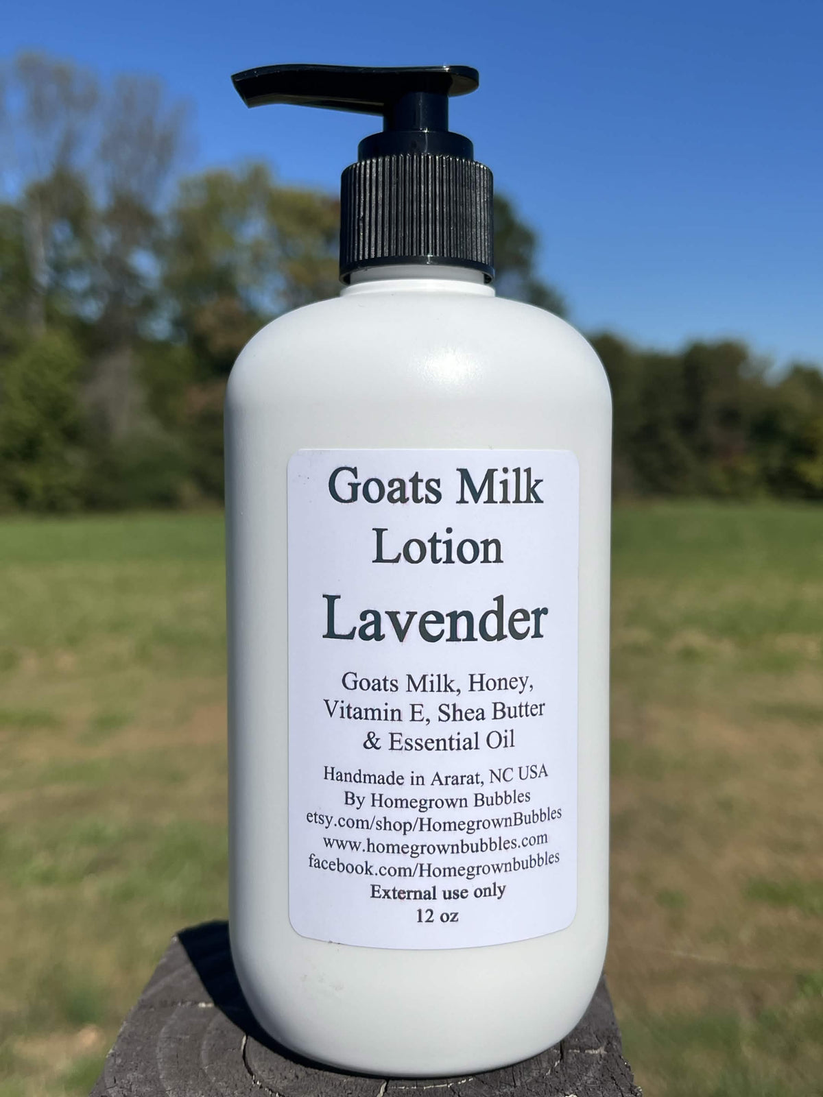 12 oz - Goats Milk Lotion
