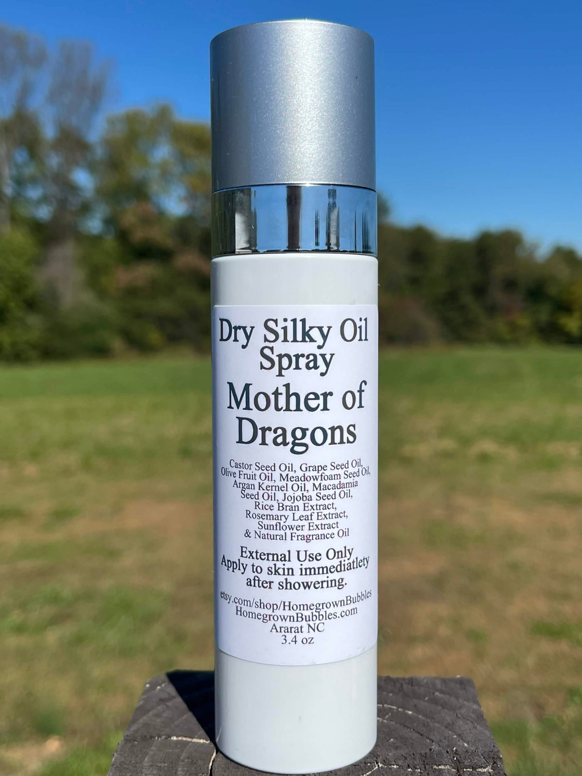 3.4 oz Dry Silky Spray